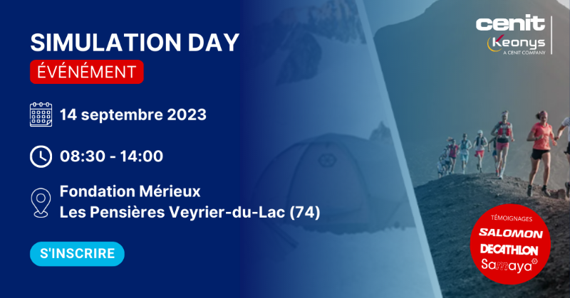 KeonysPLM's tweet photo. 📢 RAPPEL : "Simulation Day 2023" approche ! 

🗓️ Date : 14 sept. 2023, 08:30 - 14:00
📍 Lieu : Fondation Mérieux, Les Pensières Veyrier-du-Lac (74)

🔗 Inscrivez-vous : https://t.co/8rwkxFt7UY

#Environnement #SimulationDay #EvenementSimulation #Simulation