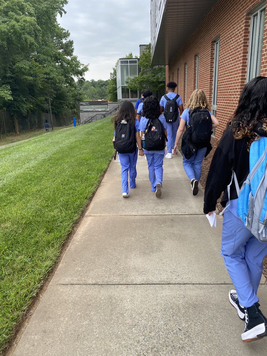 CMA Early College students get books and IDs for Durham Tech classes.