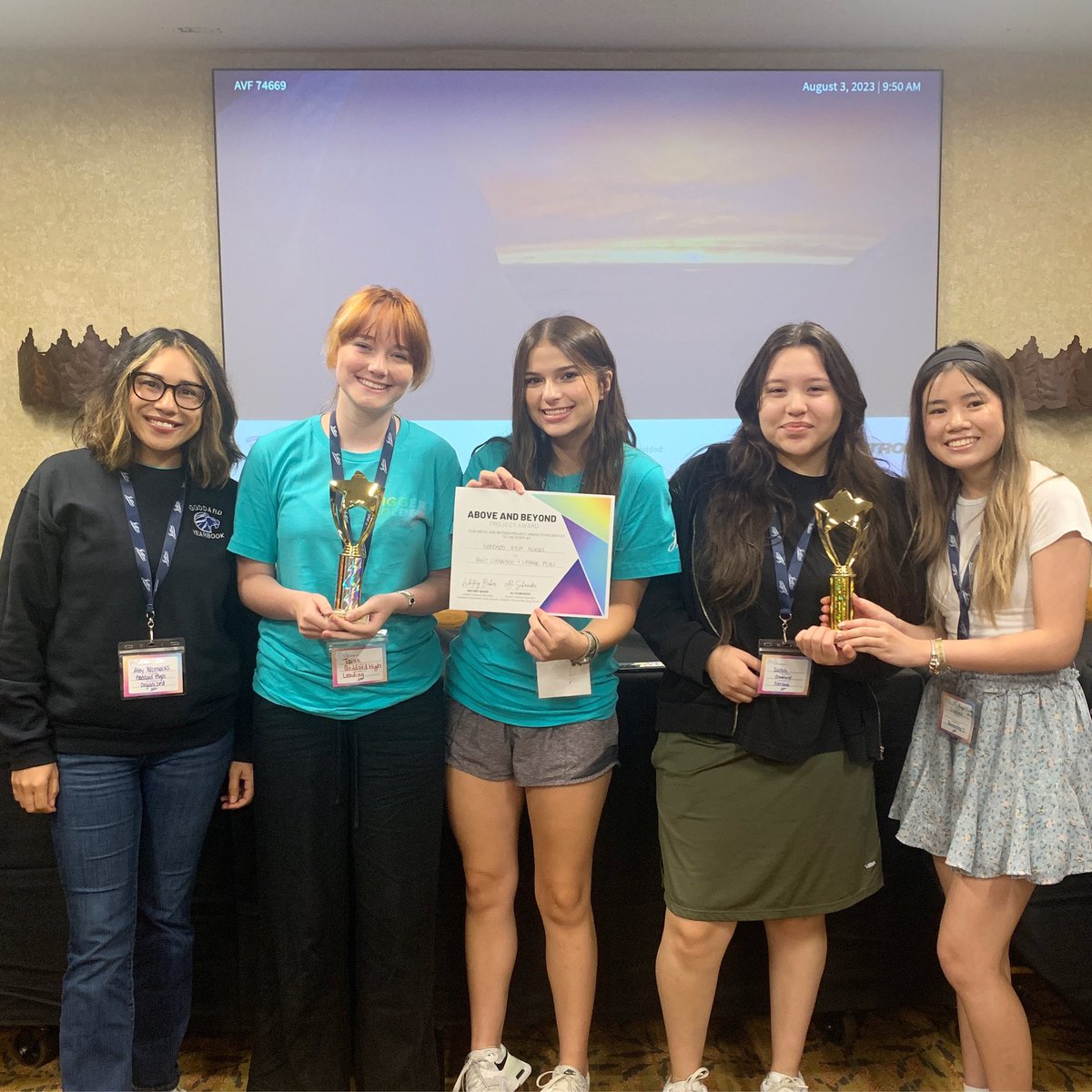 GHS Media (@goddard_media) on Twitter photo Winner 🏅 The yearbook staff had a busy 3 day camp where in addition to building the 2024 book, they won (2) awards. One for Superior Showstopping Spread and for Best Coverage and Ladder Plan.
#jostens #yearbooklove
<a href="/USD265_GHS/">USD265_GoddardHS</a> Winner 🏅 The yearbook staff had a busy 3 day camp where in addition to building the 2024 book, they won (2) awards. One for Superior Showstopping Spread and for Best Coverage and Ladder Plan.
#jostens #yearbooklove
<a href="/USD265_GHS/">USD265_GoddardHS</a>