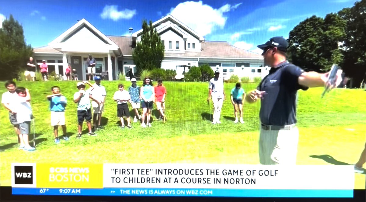 FirstTeeMass's tweet image. Excited to see our #FirstTee program featured on TV this morning!

@LiamWBZ we'd love to teach you thing or two😆.