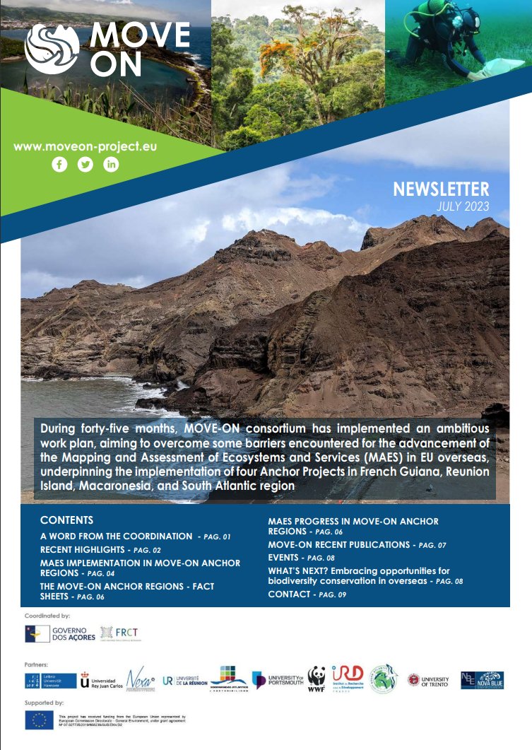 🌐 Exciting Update! 🌐 Over 45 months, the <a href="/MOVEON_Project/">MOVE-ON Project</a> consortium accomplished an ambitious work plan to overcome the barriers to advance #MAES in EU #overseas! 🚀Discover our Final Newsletter for insights on Anchor Projects and much more! 🗺️🏝️
👉shorturl.at/fqtY3