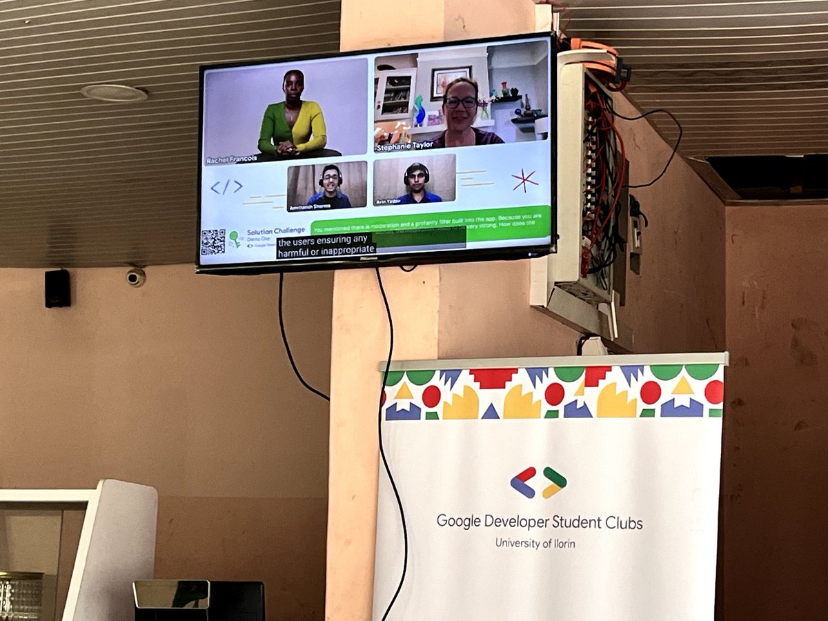 gdgoc_unilorin's tweet image. We're live 🎊🎊
The community members at GDSC Unilorin Live at Solutions Challenge Demo Day 2023 watch party 🎊🎊🎊
#solutionchallenge #gdsc_unilorin @Geektutor #DeveloperStudentclubs #DemoDay2023