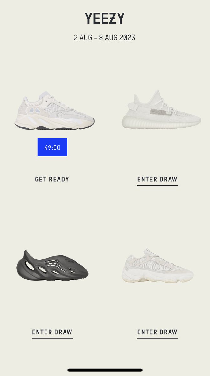 Yeezy 700 Analog Going Live via the Confirmed App in ~50 minutes. 12PM EST/9AM EST