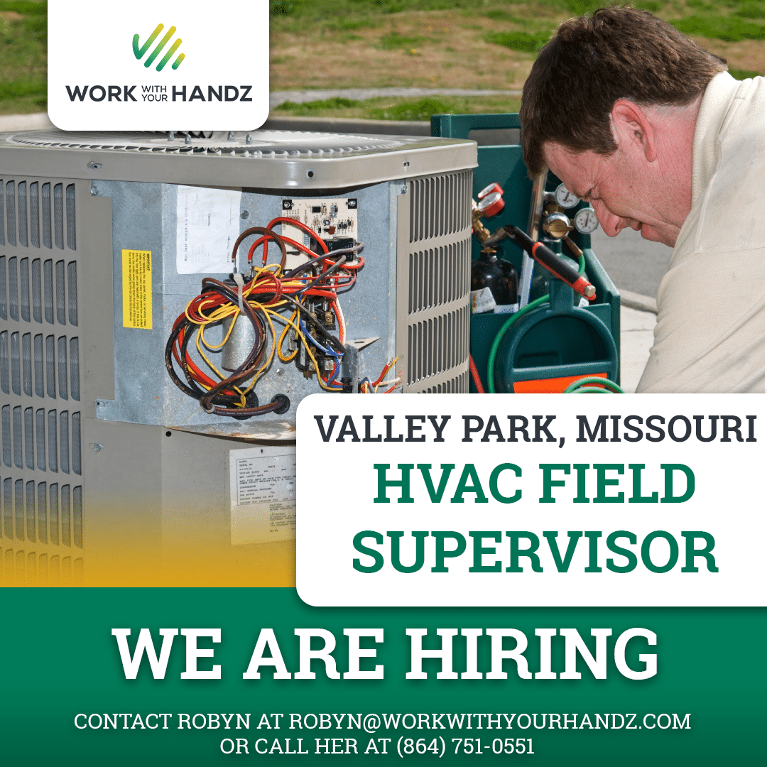 workwithyourha1's tweet photo. Join one of our top clients as an HVAC Field Supervisor in Valley Park, Missouri!

Our client is a family-owned HVAC company proudly serving St. Louis and surrounding communities for over two decades. Apply now and take the step towards a new career!

https://t.co/grpPEp2CA0 https://t.co/5HKSDZJh6J