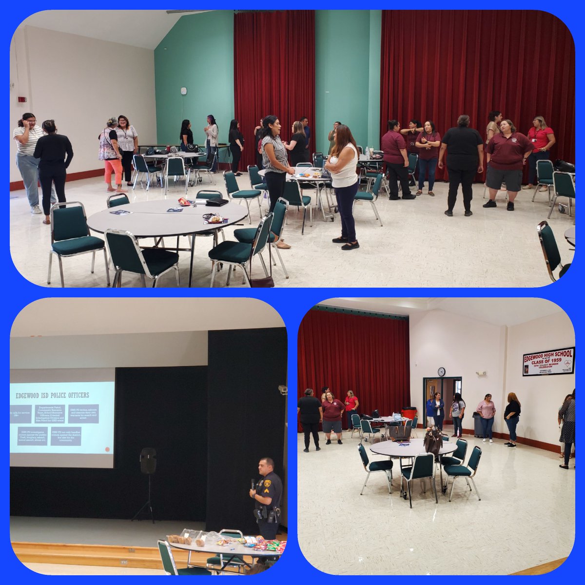 We provided a New Employee Orientation Training for our paraprofessional, auxiliary and clerical staff who joined Team Edgewood.  They were also given a Team Edgewood shirt for joining Edgewood! Potential teachers in the house!
<a href="/EISDofSA/">Edgewood ISD</a> <a href="/DrH_OnTheEdge/">Doctor.H 🇲🇽🇺🇸</a>