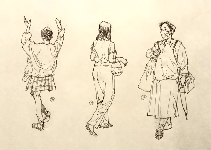 学生に夏休みの宿題を出したので付き合いでやることに。#400croquis_40days 8月3日