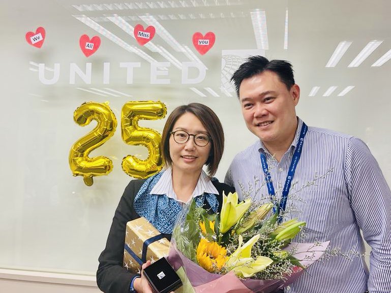 Happy 25th HKGCS Jackie Ng!! Always appreciate her great dedication and support. @beingunited #weareunited @vyau1028