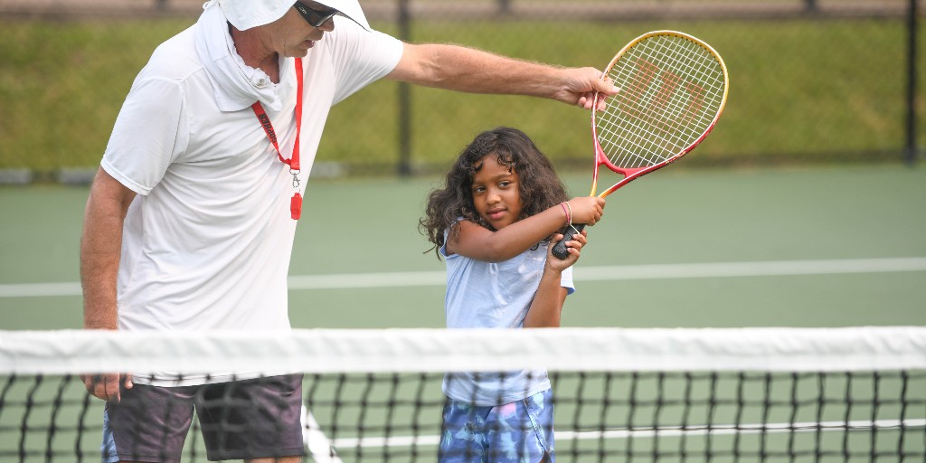 Each of our Focus Camps, for students in grades K-5, is focused on specific skills to help develop your child's mind, body and spirit. This week, campers served up some good times in Tennis Camp! 🎾 #SSASummer <a href="/shady_side/">Shady Side Academy</a>