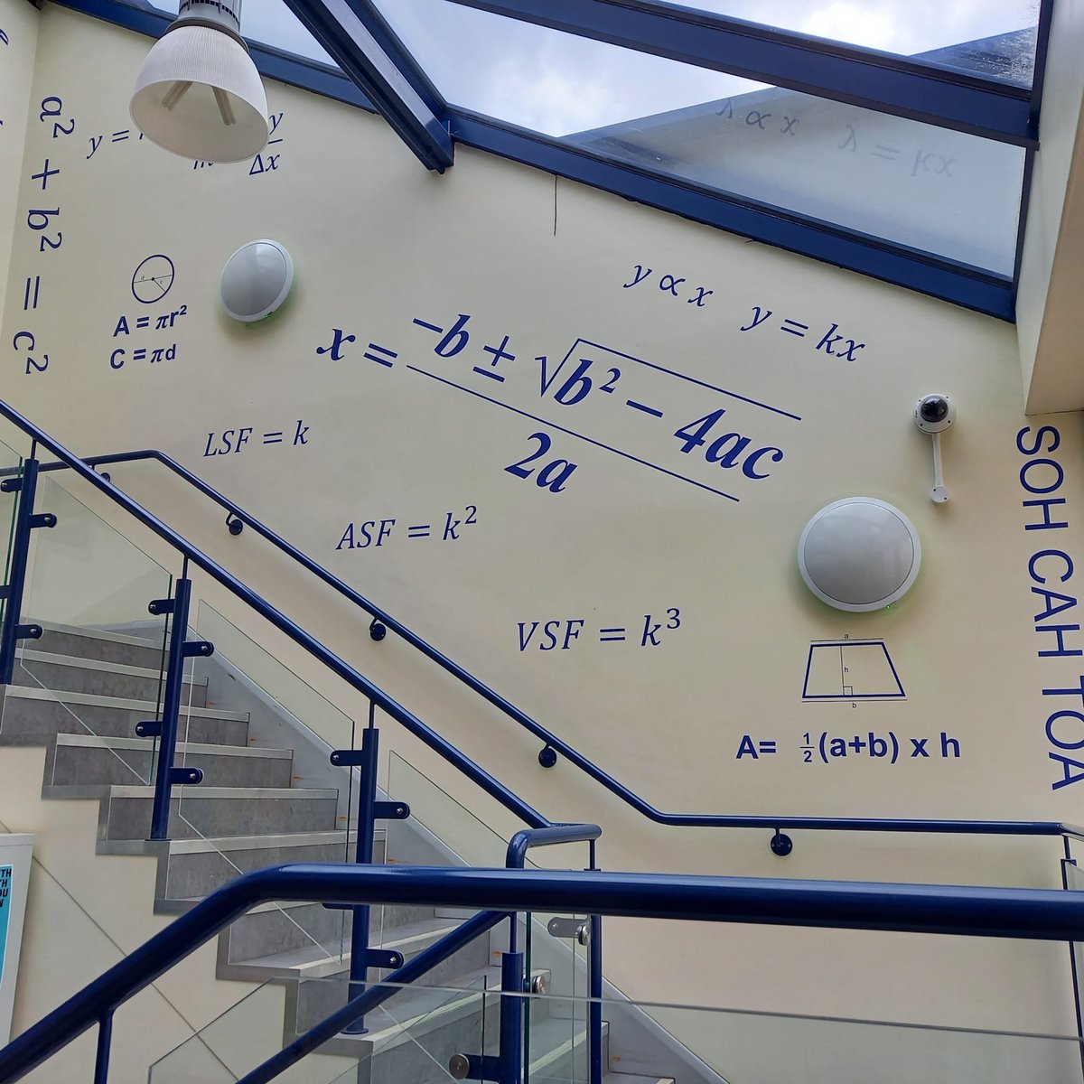 J2theP2theO's tweet photo. New signage &amp; formulae... just waiting for my scattered symbols in a lighter blue! https://t.co/xOsyUuXq7r