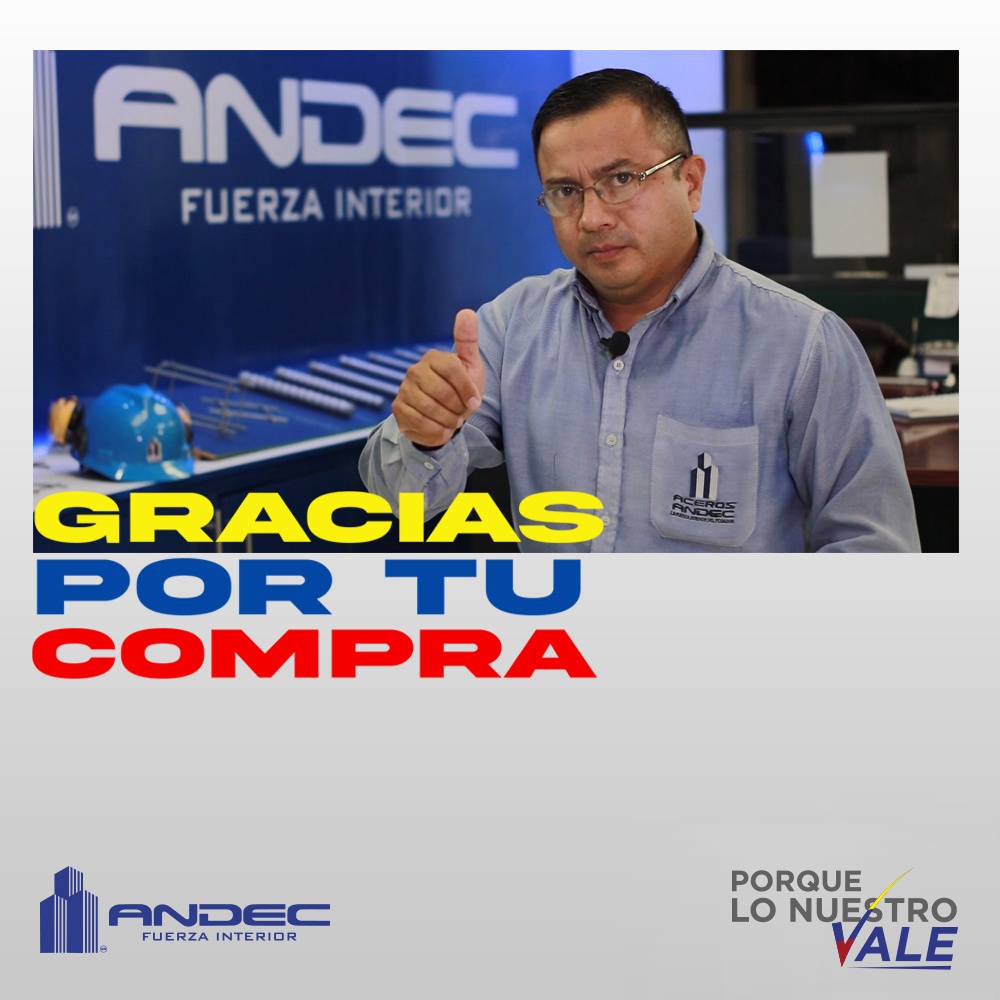 ¡Gracias por tu compra!

Porque lo nuestro vale, hecho en #Ecuador

Al consumir producto ecuatoriano ayudamos a la economía nacional y hacemos crecer a nuestro país.

#Andec #FuerzaInterior #HechoEnEcuador #ecuadorprimero #industriaecuatoriana #Ecuador #ecuadorindustria