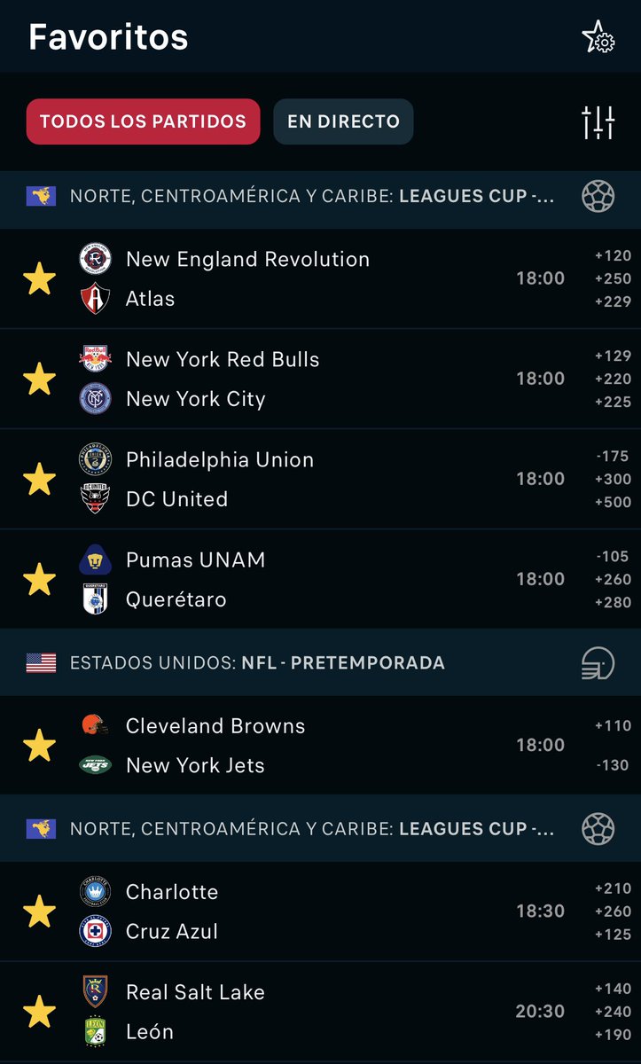 AndresValHer's tweet photo. Hoy pinta para ser un día con mucha actividad!!
LEAGUES CUP 🇺🇸🇲🇽
NFL 🏈😍
A buscar salir verdes el día de hoy.
#Capineta https://t.co/1lDSkDVwxy