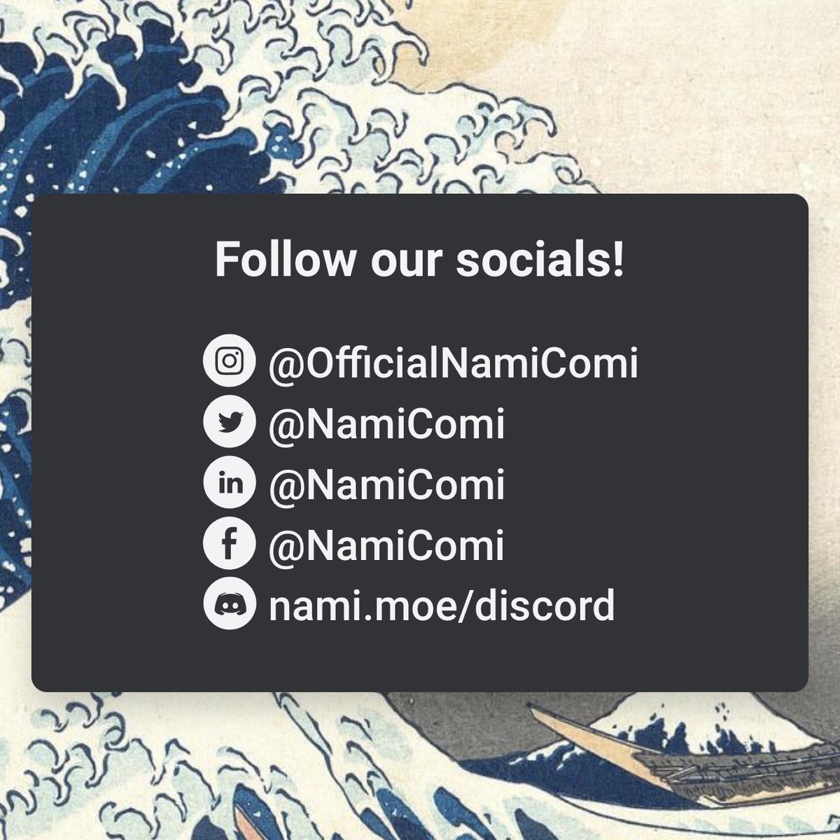 NamiComi's tweet photo. Are you looking for a great community to take part in? 👀 NamiComi’s discord server is home to many different creators and fans, sharing tips, WIPs, and more! Hop on board! 🌊

➜ https://t.co/IOMk5Qwaza https://t.co/JL49HyHNpn