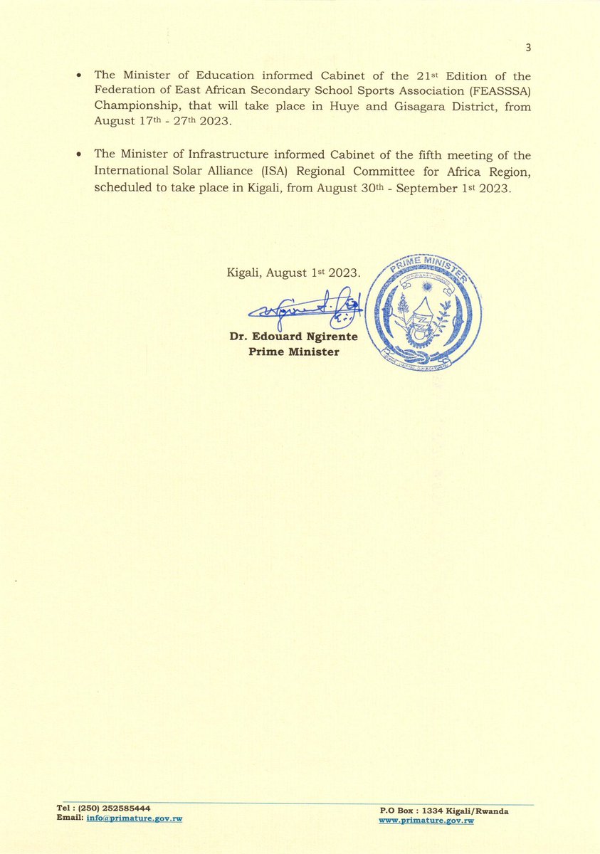 rnudeaf's tweet photo. @rnudeaf is thrilled to announce that the #RwandanSignLanguageDictionary was included in the #RwandaGovernment Cabinet Resolution Meeting.
The #RSLD is a major step in the recognition of #Signlanguage & #DisabilityInclusion in #Rwanda. many Thanks to the #Partners. https://t.co/vYJFe3wqAe