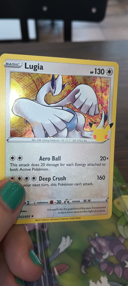 Out shopping today and tried some birthday luck. Um.... Yes please!?! My favorite legendary!!! #Pokemon #pokemon25 #lugia