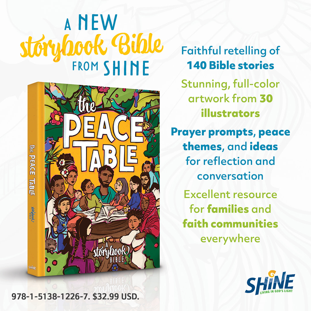 MennoMedia's tweet photo. Join us at The Peace Table, where there's room for everyone! Check out this beautiful new storybible:

https://t.co/4Tihdcdt1u https://t.co/CJmhpILuHr