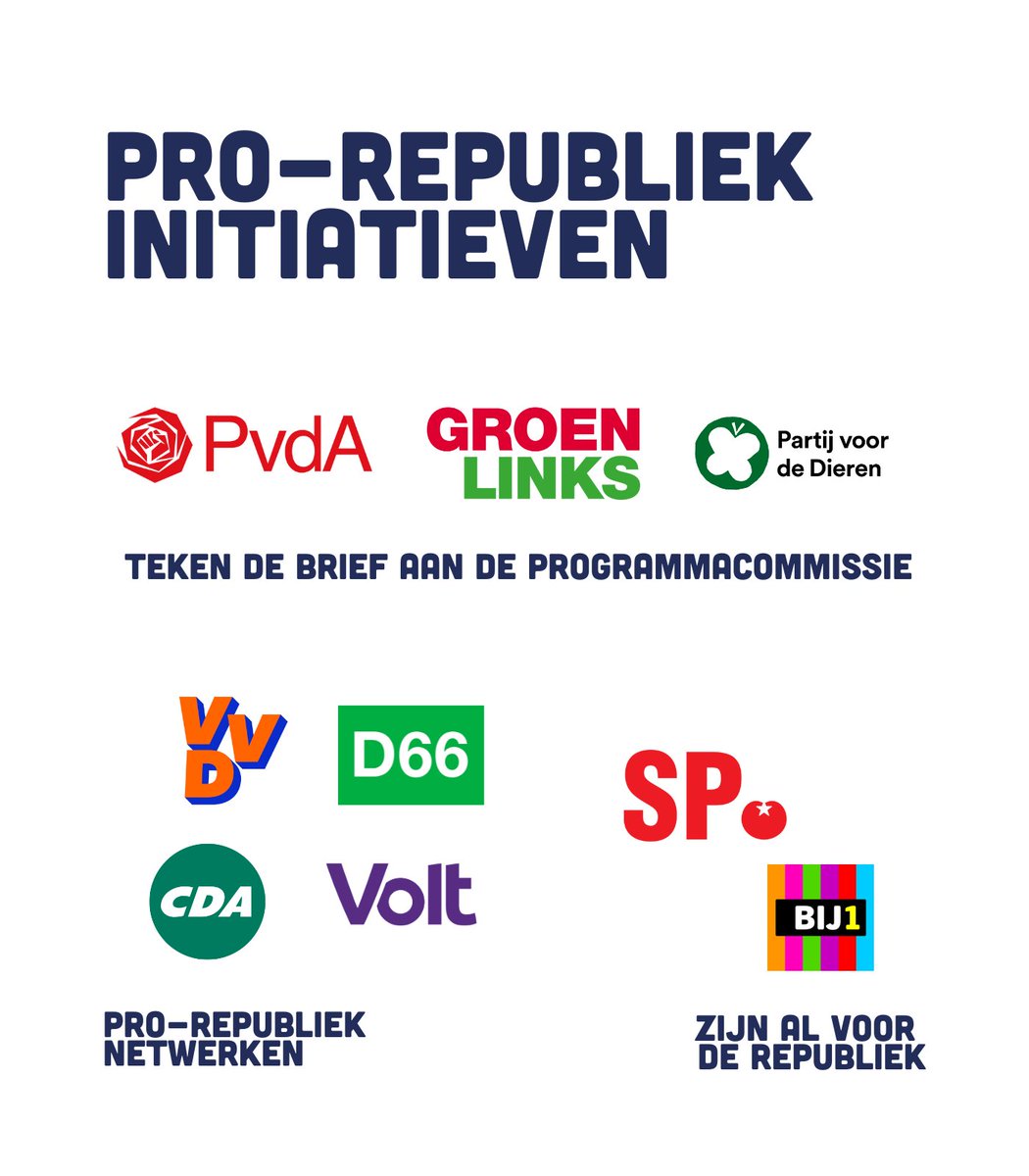 Ben je lid van een politieke partij en voor de republiek?

Dan is NU het moment om in actie te komen. Er gaapt namelijk een enorme kloof tussen de steun voor de monarchie bij de bevolking en bij de politiek (1/3)