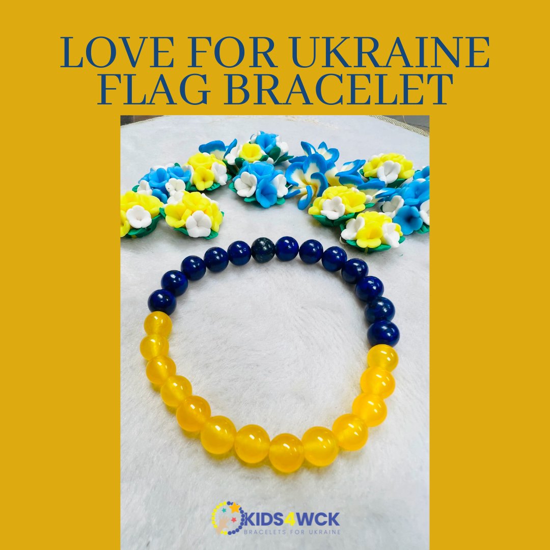 Our bracelets are designed for any age, any person and for anyone! Get yours today! . . . #inclusive #bracelet #Kids4WCK #Kidsforukraine #WCK #Worldcentralkitchen #Chefsforukraine #design #loveforukraine