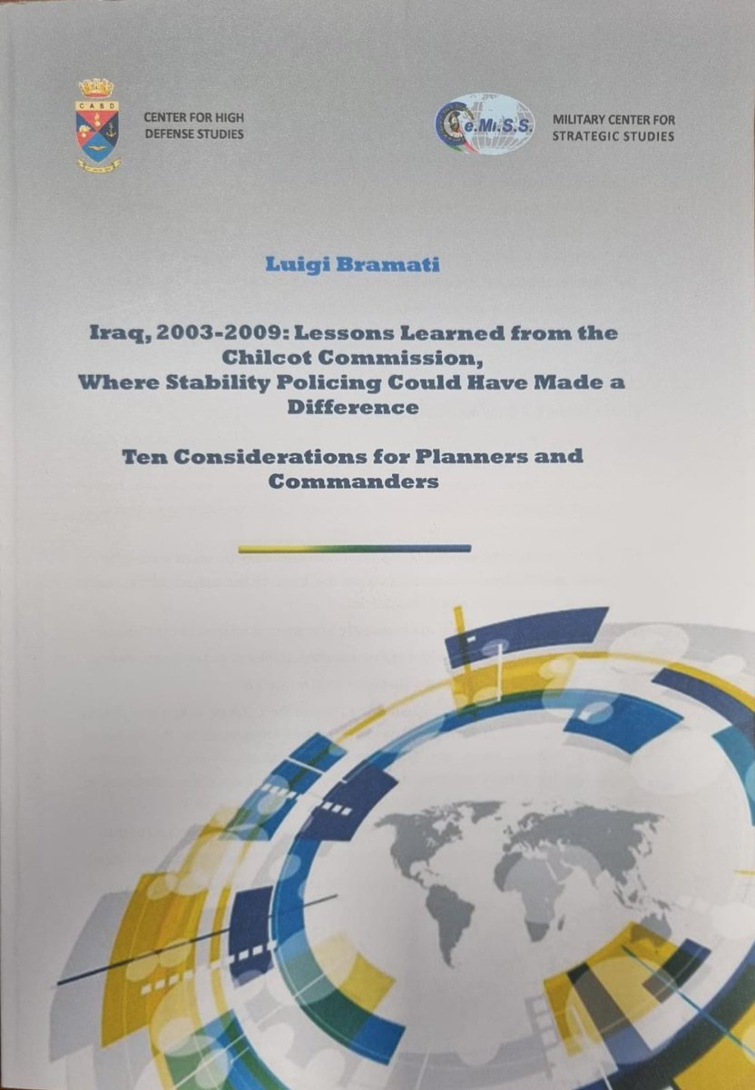 NSPCOE's tweet photo. #DYK the 10 considerations for Planners &amp; Commanders about #Iraq 2003-2009 mission planning, where #StabilityPolicing could have made a difference?
The complete paper, by Col Luigi Bramati (now @NSPCOE_Director), can be requested to irad.usai.add@casd.difesa.it 
#SP4Planners https://t.co/ZLPF4Techs
