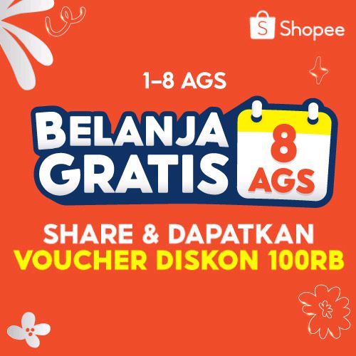 [Belanja Gratis di 8 Agustus!] Mau tau caranya? Yuk, gabung grup Shopee-ku sekarang juga dan ajak temanmu untuk dapetin Diskon 100% s/d 100RB!  shp.ee/2bd6zk6si6e