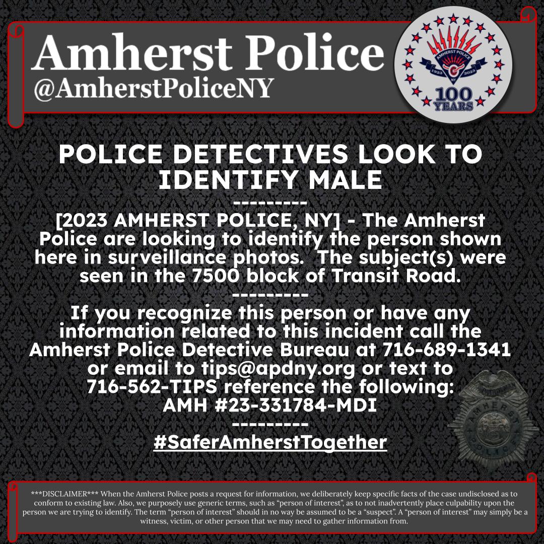 Amherst Police NY 🚔 tweet media