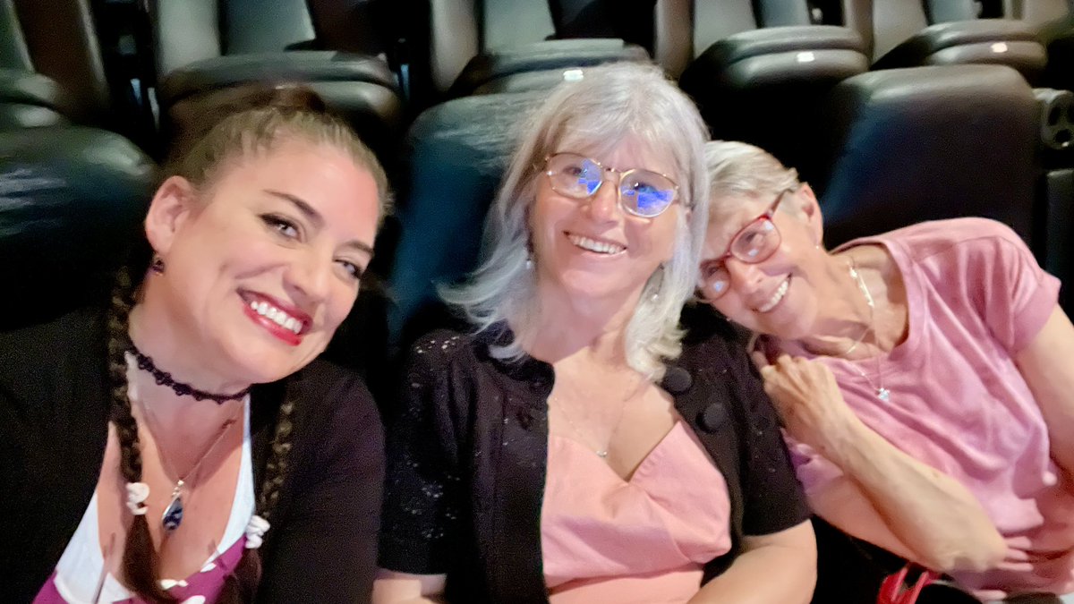 GreenScreenGal's tweet photo. Had a BLAST going to see @Barbie with my Mom &amp; her friends! #GreenScreenDad even tagged along!  Ages 54-84! The conversations &amp; unpacking of this movie were so interesting &amp; full of insight from different generations perspectives &amp; life experiences! Oh &amp; the #greenscreen was fab! https://t.co/L0FCU0rudZ