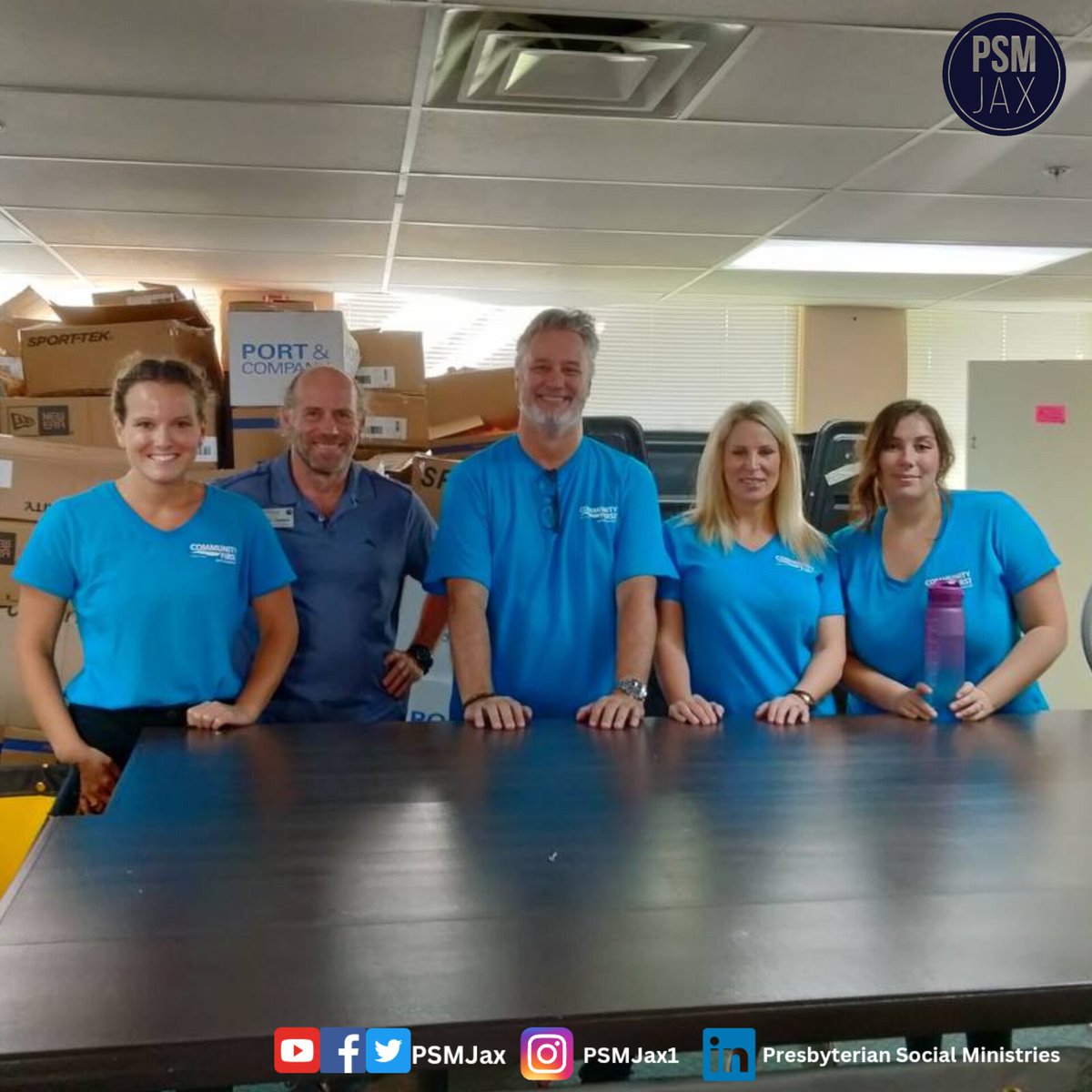 PSMJAX's tweet image. Thank you to the awesome volunteers from  @commfirstcu (Organizational Development team &amp;amp; Community Affairs team) - Katie, Dax, Jennifer, LeighAnne, Brander, Shalonda, BJ, Patrick. We are grateful for your time and support to our mission. 
#PSMJax  #CommunityFirstCreditUnion