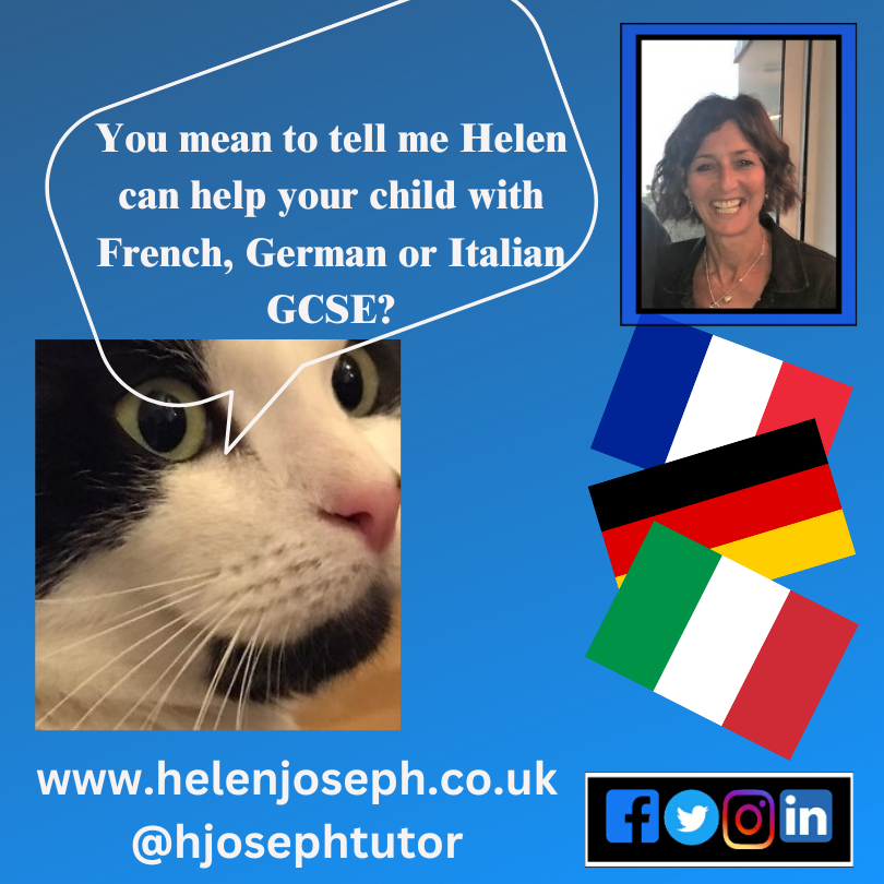 #GCSE #French #German or #Italian - all subjects that I teach privately - so if your child is worried about studying them in September then I might be able to help! Visit my website for more info #Privatetuition #Languagetuition #homelearning #languages