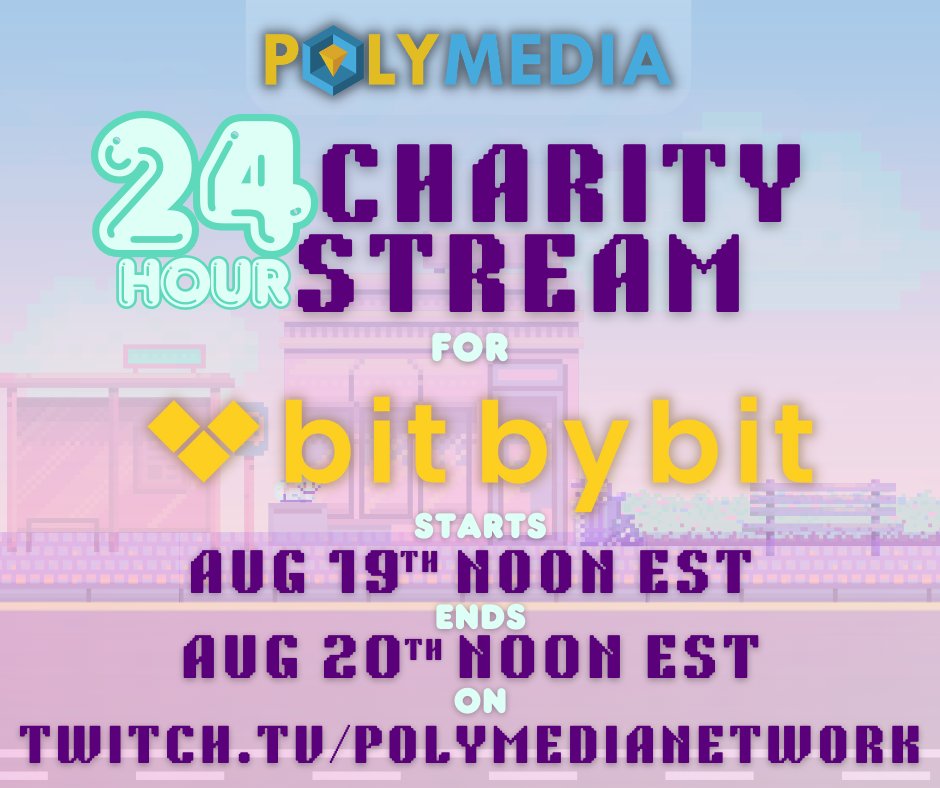 polykill's tweet photo. Mark your calendars for a good time! Come support the @bxbfoundation through our 24 hour charity stream! Streamer announcements coming soon! We can't wait to see you there! #charitystream https://t.co/ysreZ3KWiY https://t.co/1he9hm1Z19