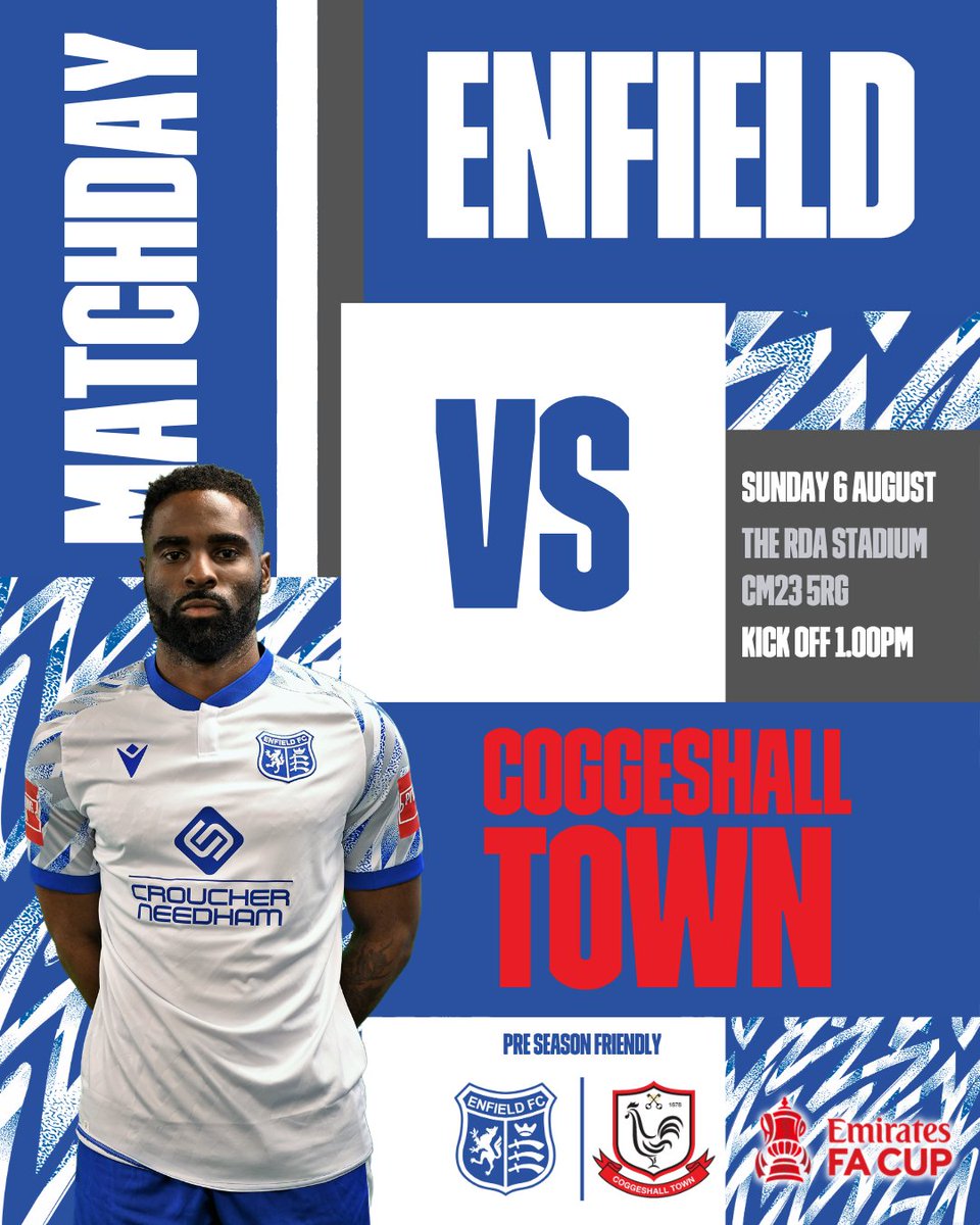 Enfield FC (@enfieldfc) on Twitter photo It's Matchday! ๐
We will see you all soon for today's <a href="/EmiratesFACup/">Emirates FA Cup</a> match!
#OneClubOneEnfield It's Matchday! ๐
We will see you all soon for today's <a href="/EmiratesFACup/">Emirates FA Cup</a> match!
#OneClubOneEnfield