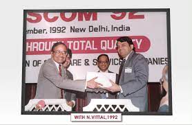 nasscom's tweet image. Remembering the visionary leader, Mr. N. Vittal, former Sec, Dept of Electronics (1990-1996) as we pay tribute today to his dynamic leadership that shaped 🇮🇳's software services industry & nasscom.
@harishmehta_ @TheSaurabhSri @DesaiAshank @debjani_ghosh_
