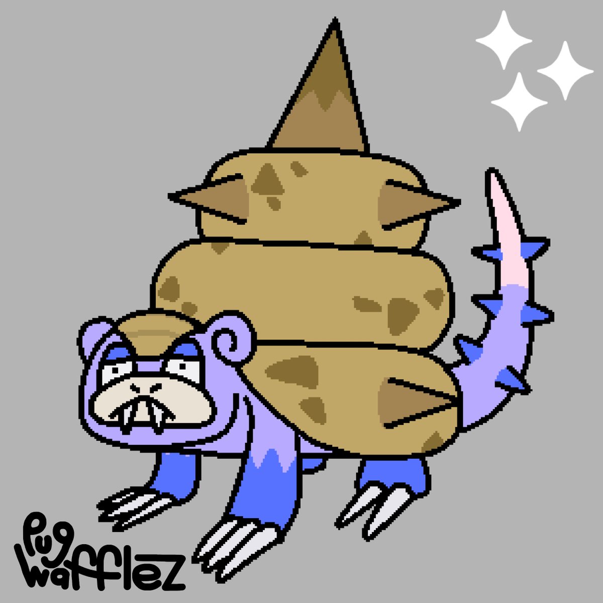 PugWafflez2's tweet photo. Slow Bro (Paradox Slowbro)

Based on glyptodonts and tortoises

[ #pokemon #fakemon #PokemonScarletViolet #paradoxpokemon #creaturedesign #slowbro ] https://t.co/9Imcquv80q