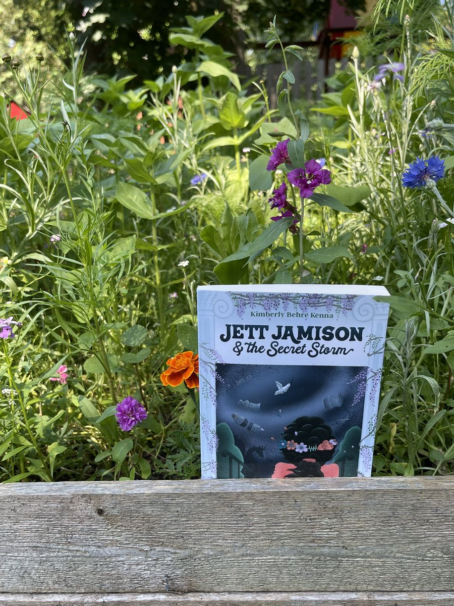 Look at what popped up in my wildflower garden today! In this amazing book another garden - and a wise gardener - provide a beautiful sanctuary for Jett to begin to face what she has been trying so hard to forget. @KimberlyBKenna #middlegrade