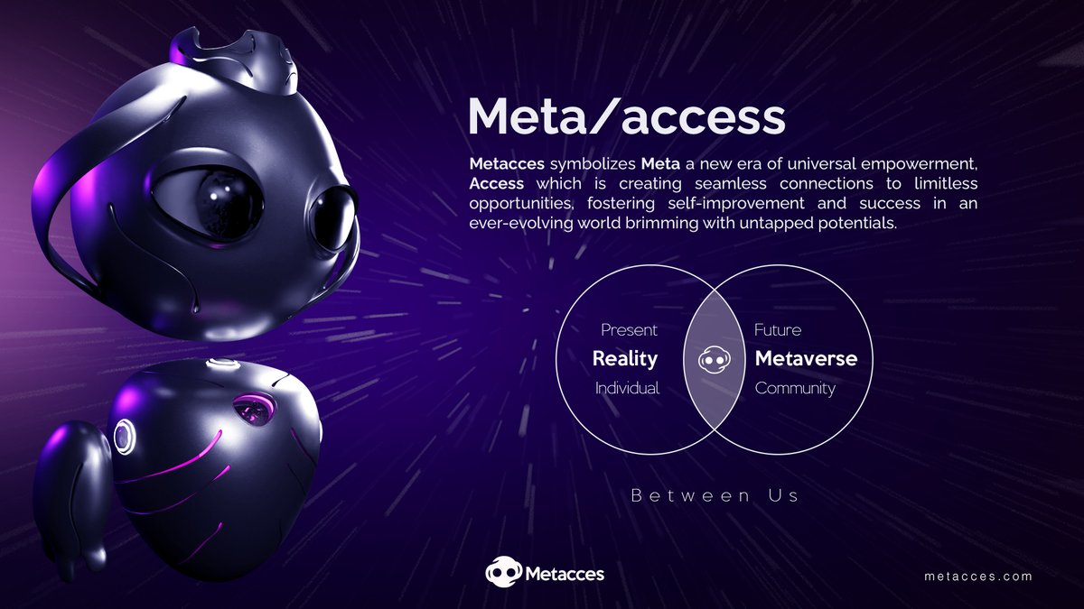 metacces's tweet photo. Welcome to our New Metaverse World 🚀✨ 
Embrace a new era of limitless possibilities, where virtual and reality converge! 🌐💫 
Step into a universe of boundless creativity and connection. 🌈🤝 
Join us as we embark on this extraordinary journey, where imagination knows no bounds and dreams become reality. 🌠🏞️ 

Between us.
Join our journey at https://t.co/ZsUM5mhgy7

#MetaverseWorld #InfinitePossibilities #VirtualReality #WelcomeToTheFuture