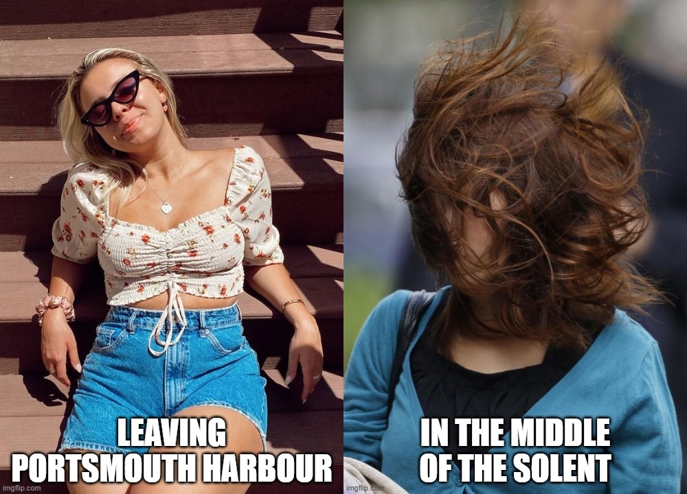 Choosing the sun deck on the FastCat 😎