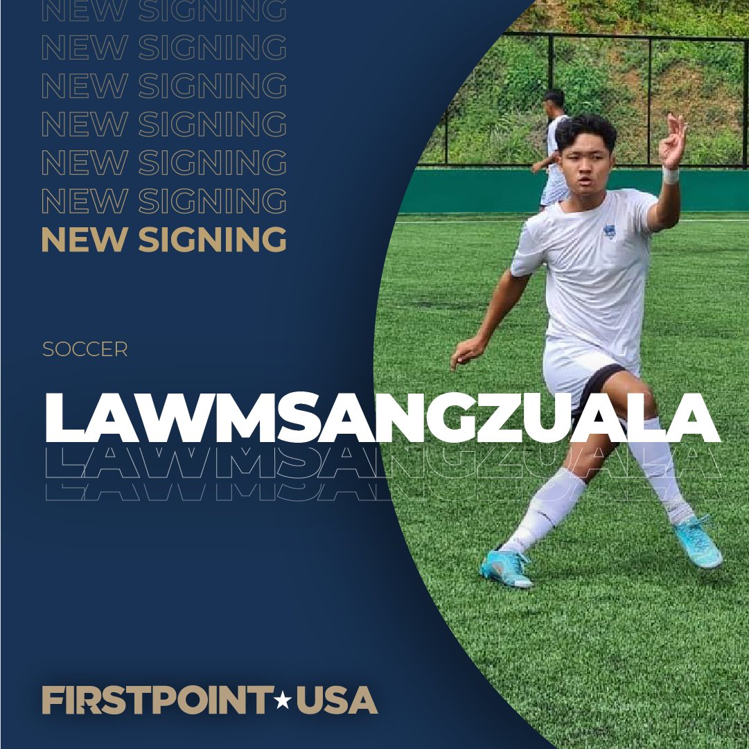 firstpointusa's tweet photo. NEW SIGNING 📝
We're delighted to announce the signing of talented Indian left winger, Lawmsangzuala to the #FirstPointFamily
Sport: Soccer
Position: Left Winger
Club: FC Bethlehem
Class of: 2024
Welcome to the team, we're excited to have you on board! https://t.co/AJMOOEmwoz