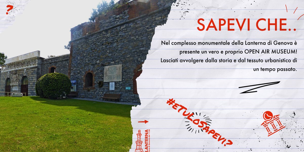 LanternaGenova's tweet photo. 🏛️ Lo sapevi che? Nel complesso monumentale della Lanterna di Genova è presente un vero e proprio OPEN AIR MUSEUM!
#LanternadiGenova #Genova #pharosheritage #Genovamorethanthis #OpenAirMuseum #StoriaDiGenova #PortoAntico #VisitGenova #Losapeviche https://t.co/dPqNAESdsf