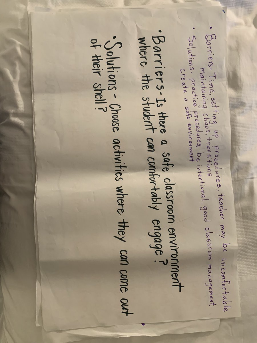 carkirsch's tweet photo. In education we are always faced with barriers to support ALL students to success.  Here are some examples of how EL 3-6 COP 5 brainstormed and processed solutions together. https://t.co/fgmKSxIOHu