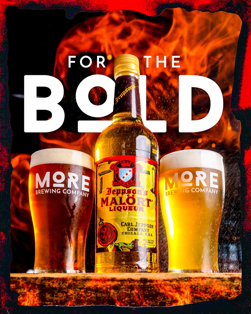 More Brewing Company (@morebrewing) on Twitter photo MALÖRT 🤝 MORE
FOR THE BÖLD. 🔥
TWO new exclusive <a href="/JeppsonsMalort/">Jeppson’s Malört</a> Barrel-Aged Lagers on draft now!
MALÖRT MAIBOCK 🐐 + MALÖRT PILSNER 🌳 MALÖRT 🤝 MORE
FOR THE BÖLD. 🔥
TWO new exclusive <a href="/JeppsonsMalort/">Jeppson’s Malört</a> Barrel-Aged Lagers on draft now!
MALÖRT MAIBOCK 🐐 + MALÖRT PILSNER 🌳