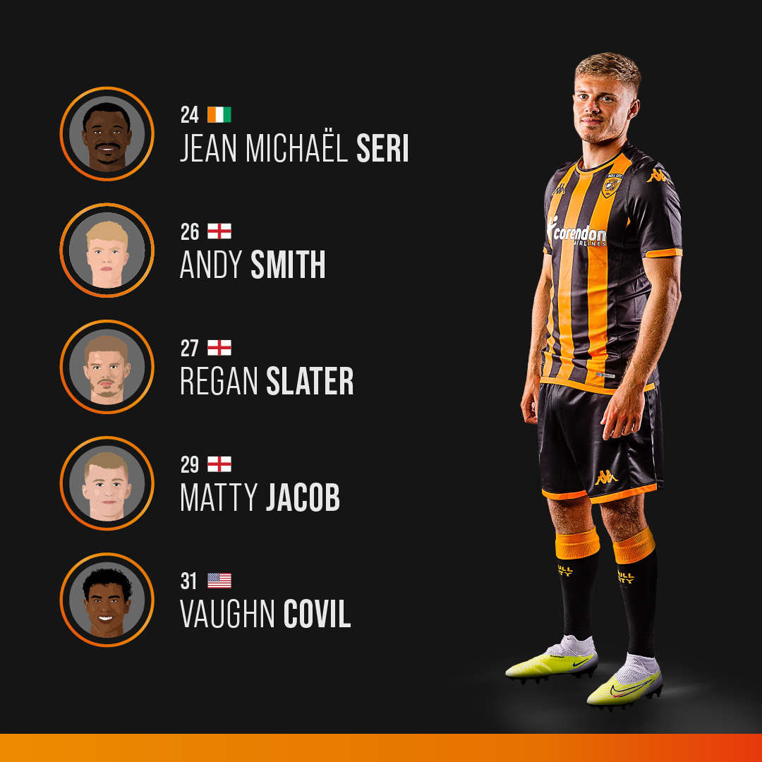 HullCity's tweet photo. 🚨 2023/24 Squad Numbers 🚨

#hcafc