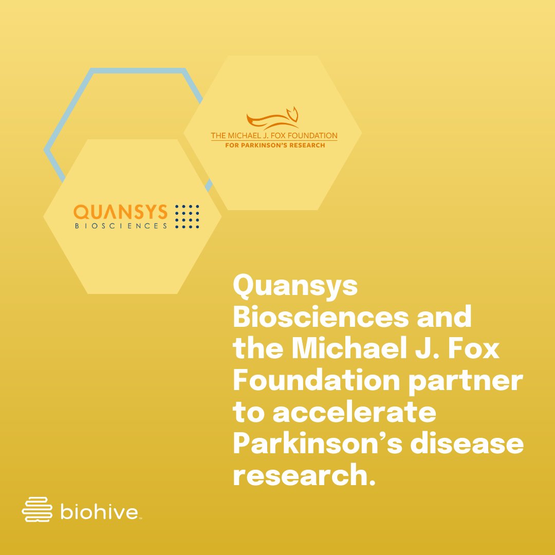 Exciting new partnership in the #BioHive! @quansysbio and @MichaelJFoxOrg have partnered to accelerate Parkinson’s disease research. Read more: buff.ly/3QGNman #utah #parkinsonsdisease #parkinsonsresearch #therapeutics