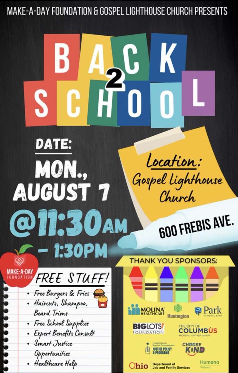 Shoutout to <a href="/MakeADayHQ/">Make-A-Day</a> for also coordinating a back 2 school drive!! Check out their great people &amp; service offerings. It takes a village 💪❤️🍎