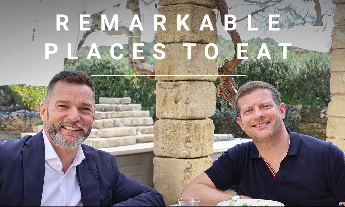 4Viewers's tweet photo. ‘@FredSirieix1 goes on a delicious journey in this ultimate guide of where to eat in the world! In tonight's episode, he meets up with Dermot O'Leary (@radioleary) who treats him to some sublime cucina povera. #RemarkablePlacesToEat starts tonight at 9pm on @More4Tweets https://t.co/jbavvzQZ11