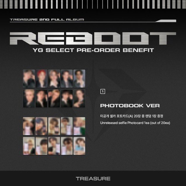 [WTS] Extra Treasure reboot album Ver.3

Price : RM90 exc local postage only
Include : Album Reboot Ver.3 sealed + 1 YG SELECT POB (random)

❗️ALREADY SECURED 
DM TO BUY 📩
❗️POST When album arrive 

#pasartrsr  #pasarTREASURE <a href="/pasarTREASURE/">PasarTreasure MY 🇲🇾</a> <a href="/pasartrsr/">ًً</a>