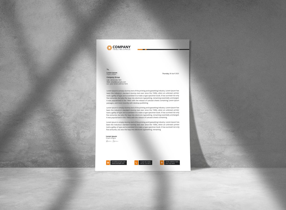 Letterhead Design

Behance: cutt.ly/behance-graphi… 

If you need to create a Professional Letterhead Design you will contact me now! 

Gmail : graphicprojectt4@gmail.com
WhatsApp : +8801317845623

#modern #letterhead #template #simple #branding #business #corporate  #clean