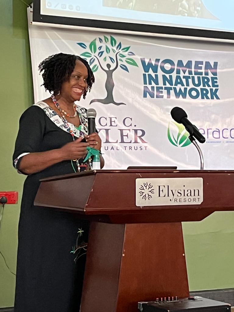 Yitmwa_Hope's tweet photo. The talk on Women in Conservation -What it takes
(Breaking Societal norms,engaging women, diversity and gender and Women leadership) by Dr Gladys Kalema-Zikusoka was so purposeful and impactful.
Empowered Women empower women!!
#WomenInNatureNetwork
#WinnKenya23 https://t.co/j2SRkKY1oA