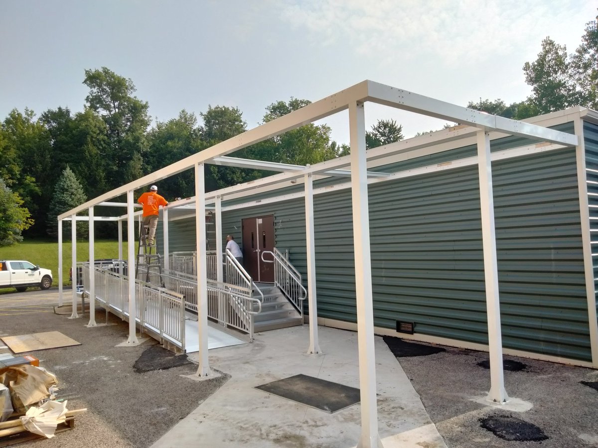 #CFconstruct quality construction on the finishing touches for the new Early Learning Village at Gurney are coming together very well.  #cfevs