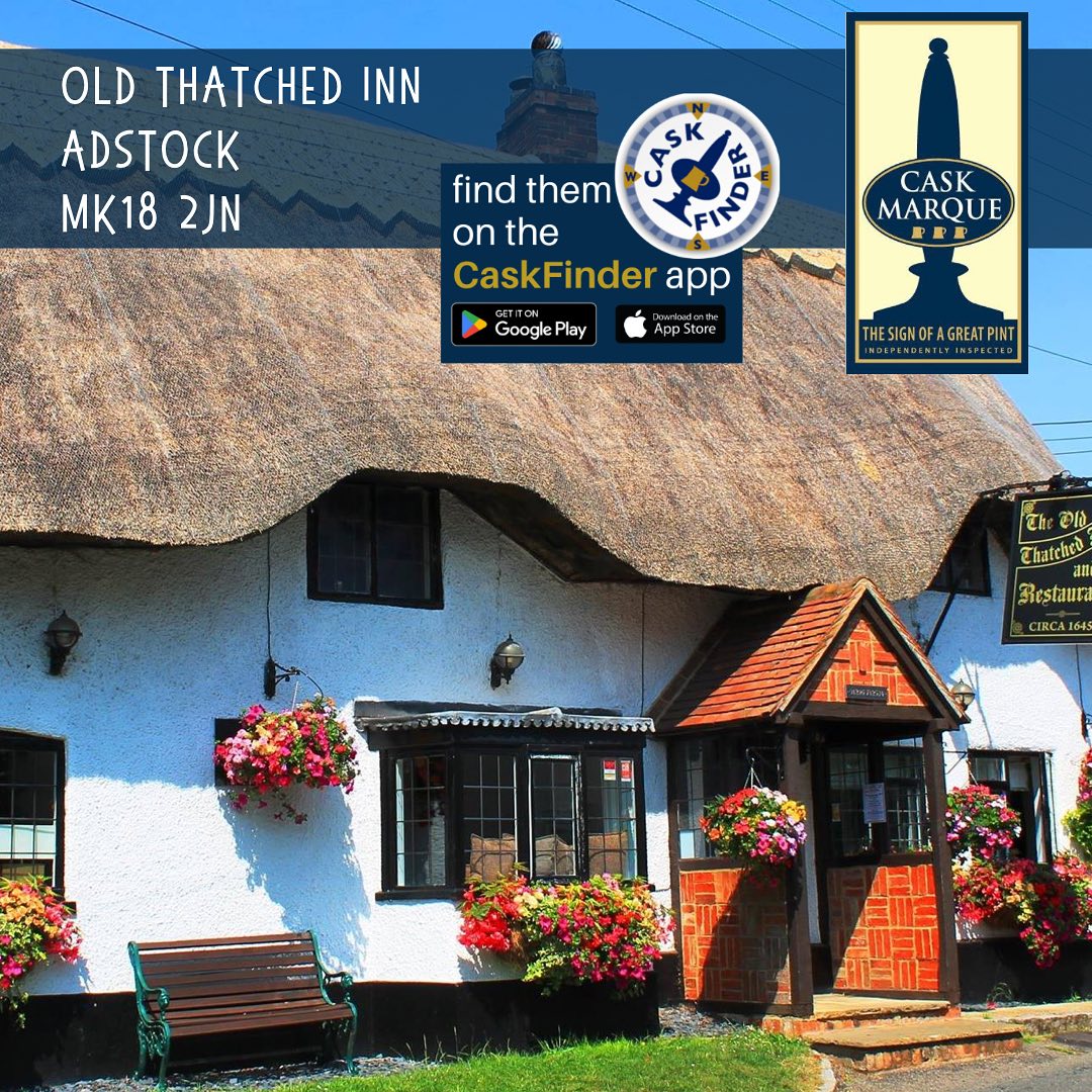 CaskFinder's tweet photo. 🚨 New Pubs Alert 🚨
Here are 2⃣ new @caskmarque accredited pubs now on #caskfinder
🍺Old Thatched Inn @ Adstock, Bucks
🍺Crown Inn @ Theale, Berkshire
Both kindly sponsored by @TimothyTaylors and serving 🔝quality cask ale. https://t.co/mNU7kAPYuU