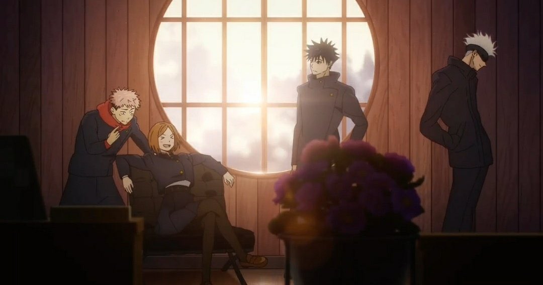 smile at your three students while you can gojo only one of them is making it to the end