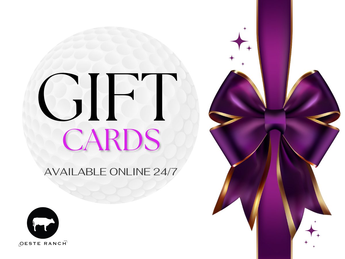 GolfOeste's tweet photo. Do you need a gift card for that golf lover in your life? Look no further than Oeste Ranch! Our website has digital gift cards that can be sent to anyone, any time, 365 days a year!

Want to get yours? Click the link! ➡️ https://t.co/X6zQ4jFr4O https://t.co/lfKuOHr8jQ