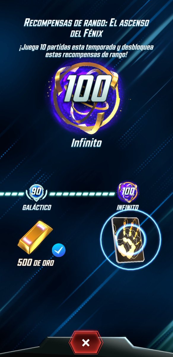 Androidks_'s tweet photo. Segunda temporada que llego a rango infinito con el mazo "Silver Negative", muy recomendado para poder lograrlo. 
@SnapDecks @MarvelSnapZone https://t.co/ukApTU9Fsv